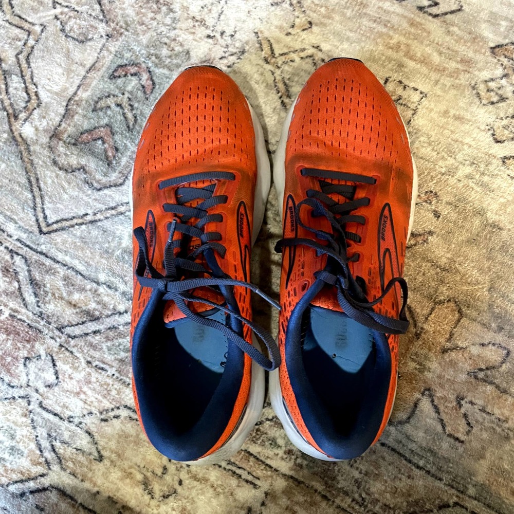 Brooks Glycerin 20 Orange Running Sneakers Men's Size 13 - Picture 6 of 10
